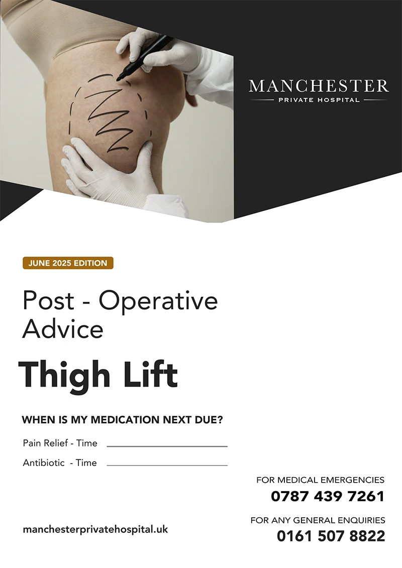 thigh lift post operative advice cover